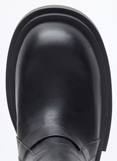 Rick Owens Knee-High Pull-On Begun Boots Black ric0257020