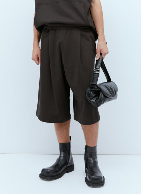 Dries Van Noten Jersey Drawstring Shorts Brown dvn0154022