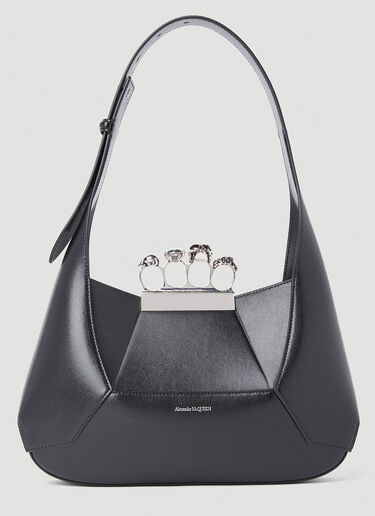 Alexander McQueen The Jewelled Hobo Bag Black amq0251042