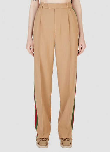 Gucci Web Stripe Pants Camel guc0247057