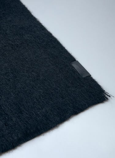 LN-CC® - Lemaire: Soft Fluffy Scarf - Black Lemaire Soft Fluffy Scarf Black lem0166039