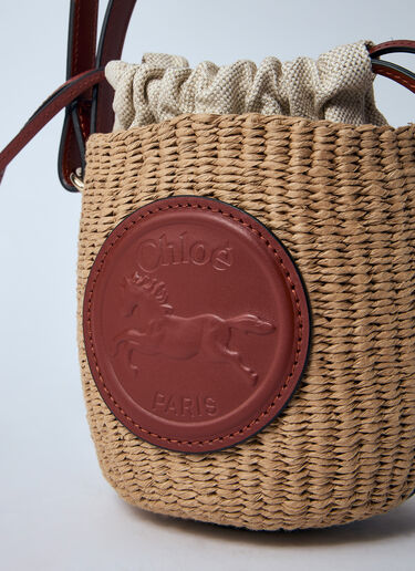 Chloé Mini Horse Medal Basket Bag Brown chl0260032