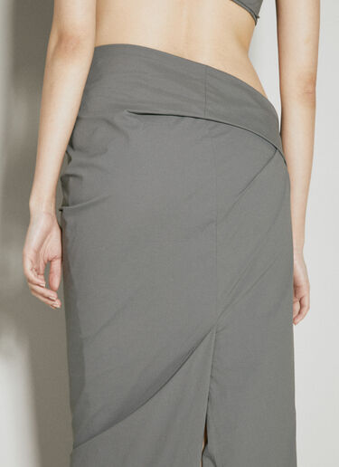 Entire Studios Structured Maxi Skirt Grey ent0253022