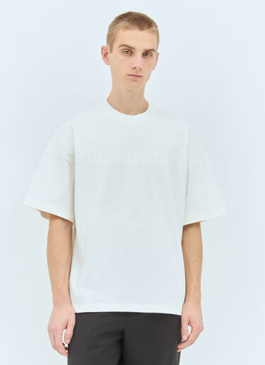 Jil Sander Logo Print T-Shirt Off white jil0158002