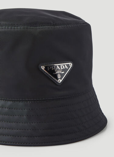 Prada Logo Bucket Hat  Black pra0245063
