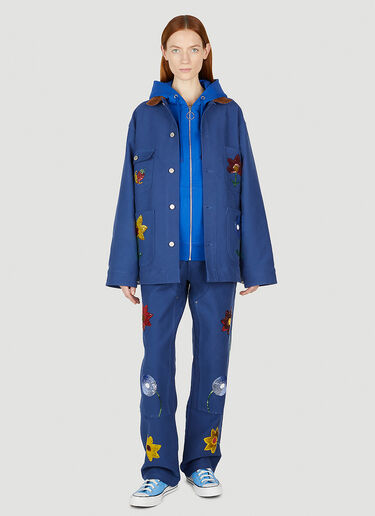Sky High Farm Workwear Quil Lemons Farm Hooded Sweatshirt Blue skh0352019