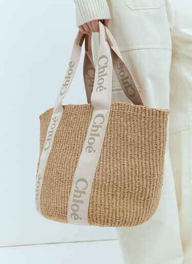 Chloé 大号 Woody 篮子 米色 chl0255059