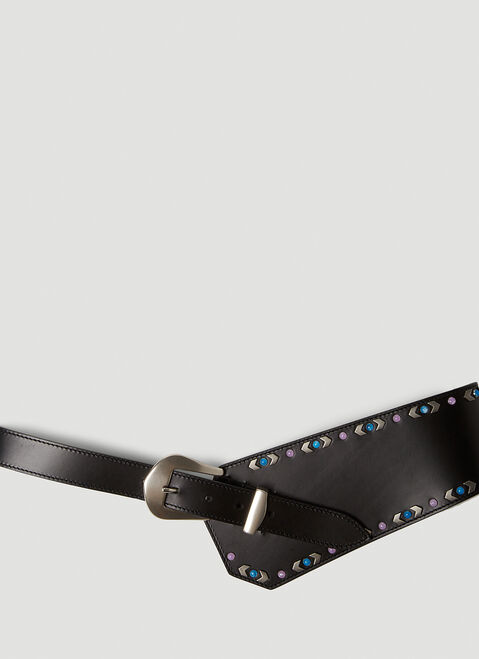 Alexander McQueen Studded Belt Black amq0251017