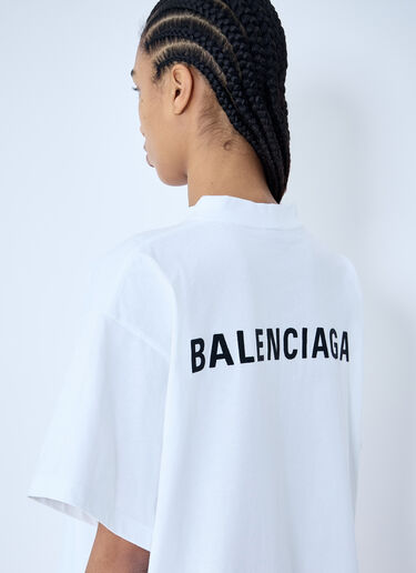 Balenciaga 徽标图案短款 T 恤 黑色 bal0259065