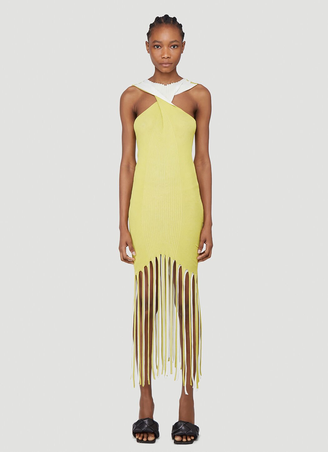 Fringe dress discount yellow