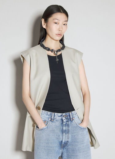 Cover Necklace MM6 Maison Margiela Cover Necklace Black mmm0354002