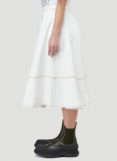 Alexander McQueen Denim Skirt White amq0243002