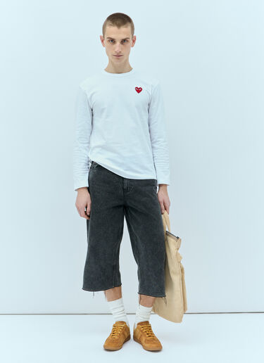 Comme Des Garçons PLAY 徽标贴饰 T 恤  白色 cpl0355014