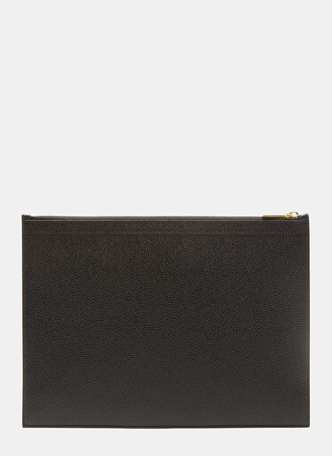 Thom Browne 로고 탭 파우치 블랙 thb0129008