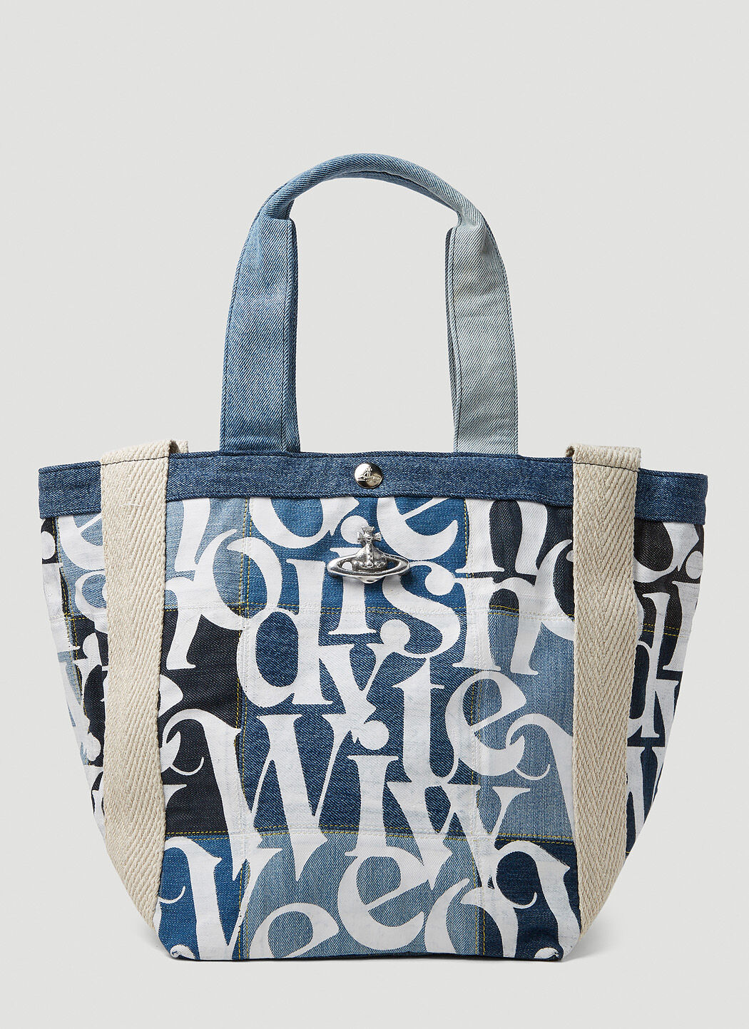 Vivienne Westwood Worker Denim Runner Small Shoulder Bag in Blue