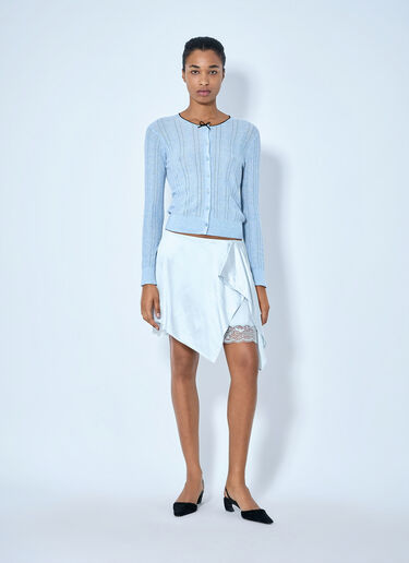 Acne Studios Asymmetric Wrap Skirt Light Blue acn0265069