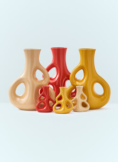 POLSPOTTEN Three Ears Vase Yellow wps0691487