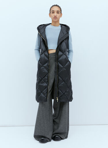 Long Quilted Gilet Max Mara Long Quilted Gilet Black max0254090