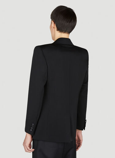 Saint Laurent Single Breasted Blazer Black sla0152003