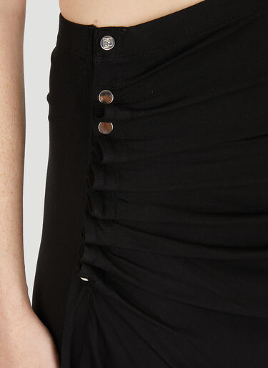 Draped Skirt Rabanne Draped Skirt Black pac0251031