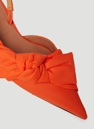 Soft Bow Kitten Heels GANNI Soft Bow Kitten Heels Orange gan0251035