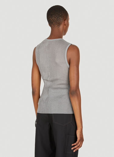 Dion Lee Ribbed Tank Top Grey dle0349005