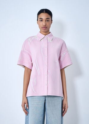 Marni Cotton Poplin Button-Down Shirt Pink mni0263001