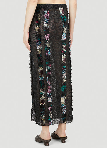Rave Review Idun Ruffle Trim Skirt Black rav0252004
