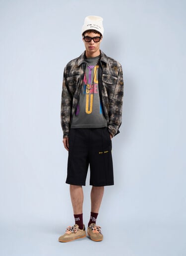 Classic Logo Track Shorts Palm Angels Classic Logo Track Shorts Black pma0162041