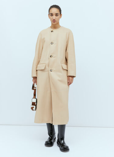 Max Mara Reversible Sheepskin Coat Beige max0254044