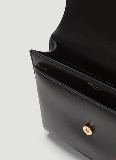 Saint Laurent Medium Sunset Shoulder Bag Black sla0241043