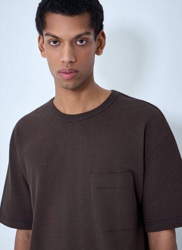 Lemaire Boxy SS T-Shirt Brown lem0164014