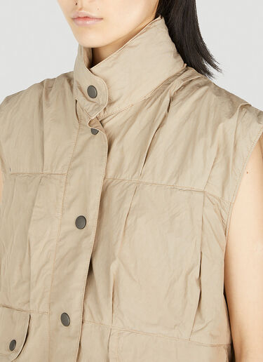 Parachute Puffer Vest Our Legacy Parachute Puffer Vest Beige our0252007