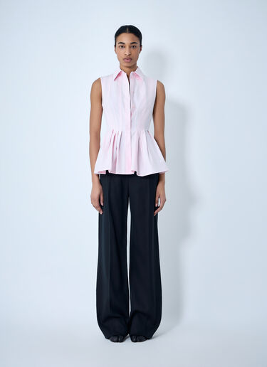 Sportmax Wide-Leg Tailored Trousers Black spx0263014