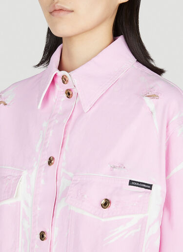 Dolce & Gabbana Oversized Shirt Pink dol0251011