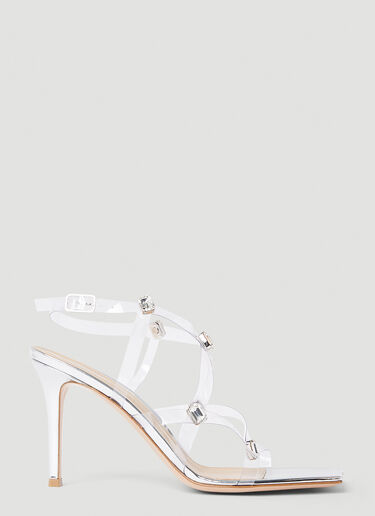 Gianvito Rossi Embellished Strappy Sandals Silver gia0252002