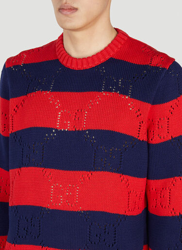 Gucci Striped Sweater Red guc0152046
