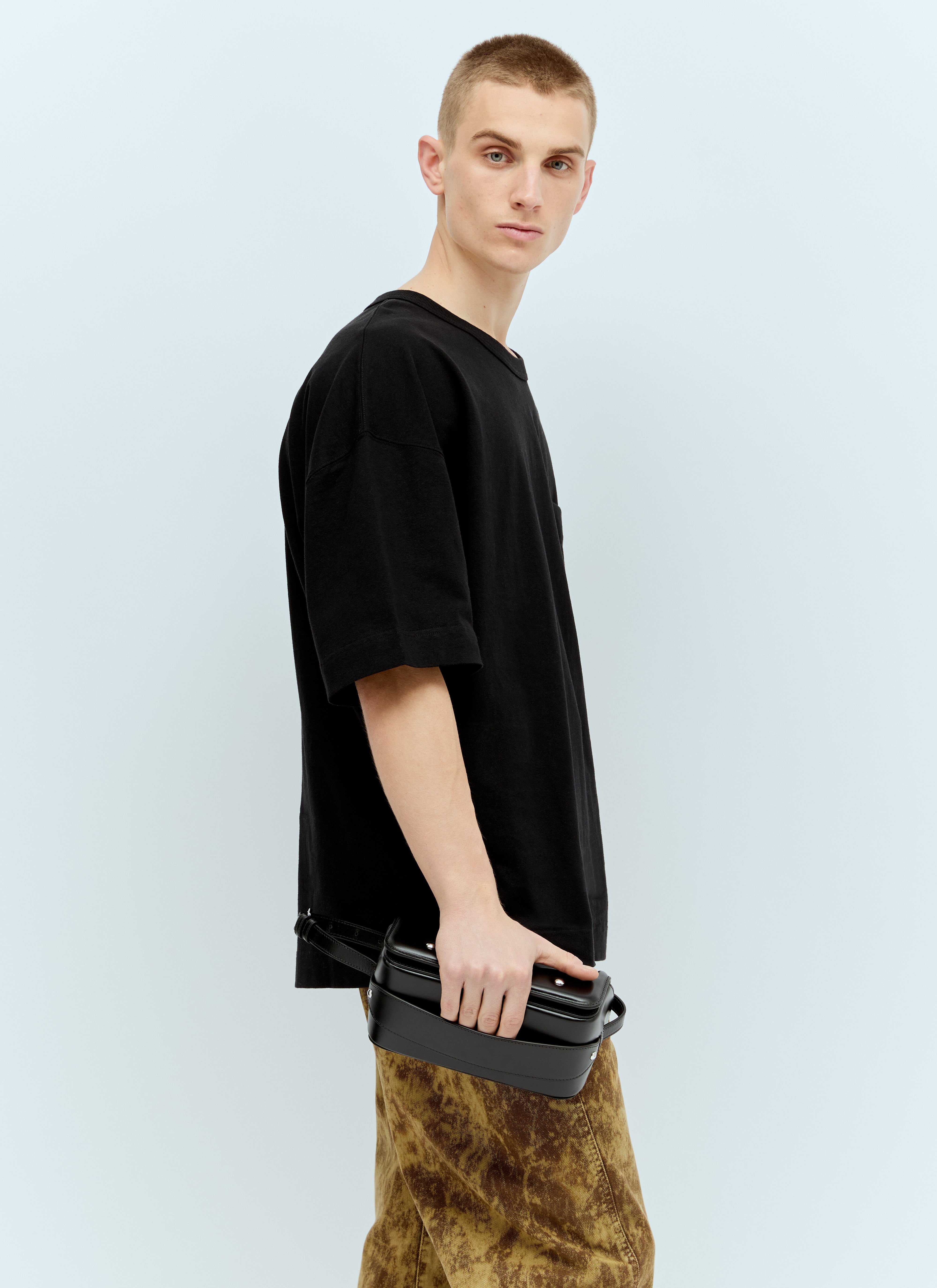 Lemaire Men's' Boxy T-Shirt in Black | LN-CC®