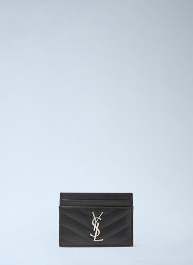Saint Laurent Cassandre Matelassé Cardholder Black sla0232049