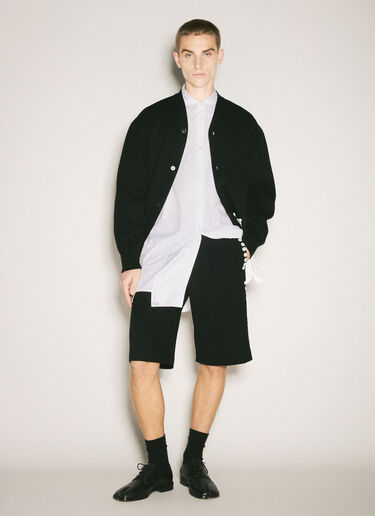 Comme des Garçons Homme Plus 装飾付きの裾シャツ ホワイト hpl0158001
