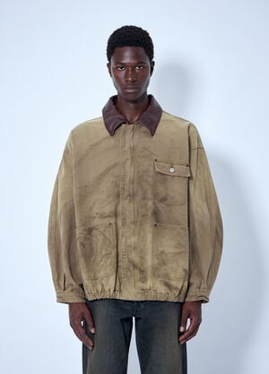 ssstein Sulfur Dyed Oxford Vintage Jacket Khaki sss0164001
