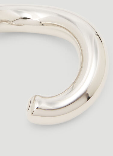 Balenciaga Loop Cuff Bracelet Silver bal0248111
