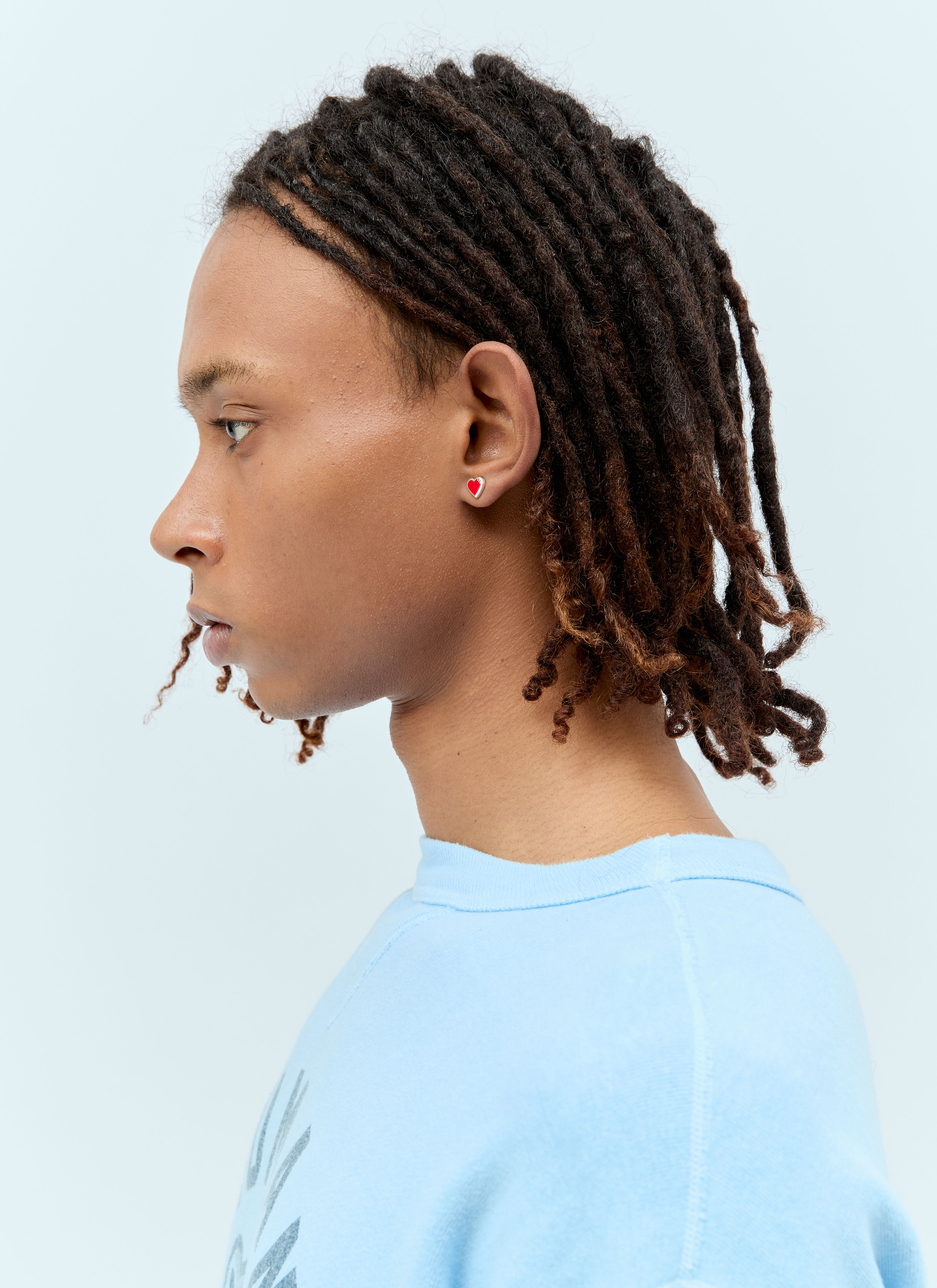 HUMAN MADE ❤️ Heart Silver Earring Silver Human Made - HEART SILVER EARRING | HBX - Globally Curated