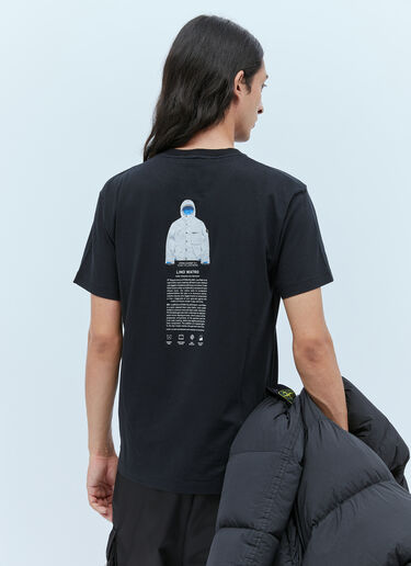 Stone Island Logo Print T-Shirt Black sto0154072