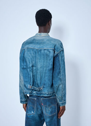 LN-CC® - Junya Watanabe: x Levi's Strauss Linen Denim Jacket - Blue Junya Watanabe x Levi's Strauss Linen Denim Jacket Blue jwn0164010