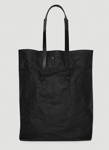 Maison Margiela Fold-Over Wrinkled Tote Bag Black mla0144029