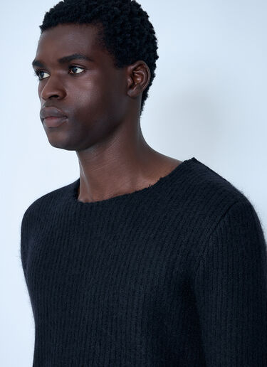 Jil Sander Ribbed Sweater Black jil0162021