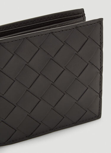 Bottega Veneta Bi-Fold Intrecciato Wallet Black bov0142026