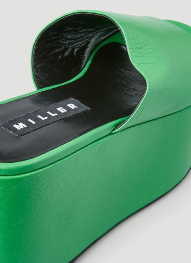 SIMON MILLER Blackout Platform Sandals Green smi0249030