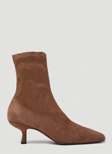 BY FAR Audrey Stretch Ankle Boots Brown byf0245026